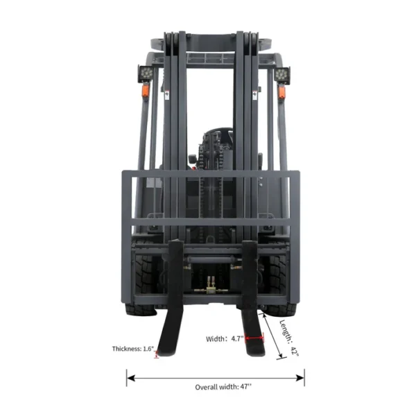 Lithium Battery 4-wheel Electric Forklift