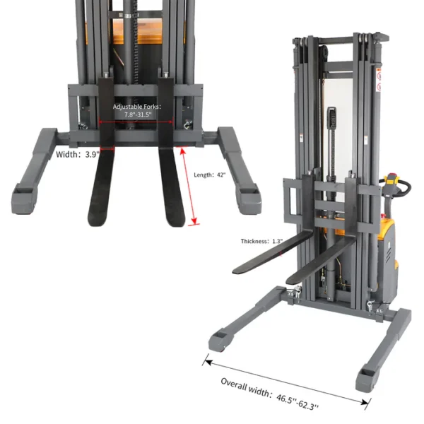 Powered Forklift Full Electric Walkie Stacker
